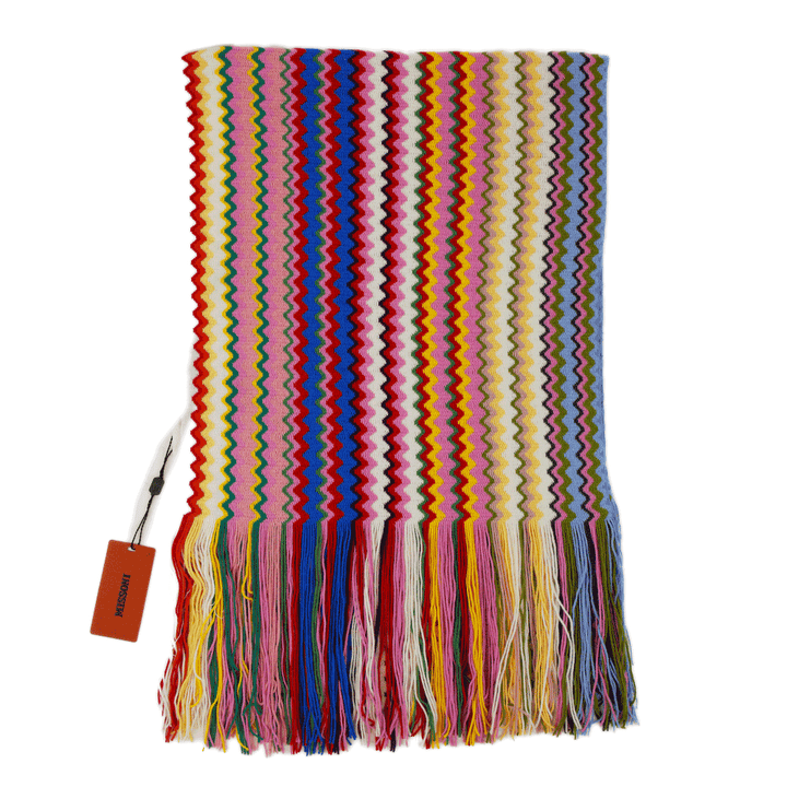 Missoni Multicolor Chevron Knit Scarf
