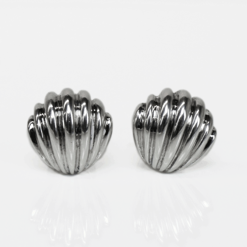 Tiffany & Co. Sterling Silver Shell Cufflinks