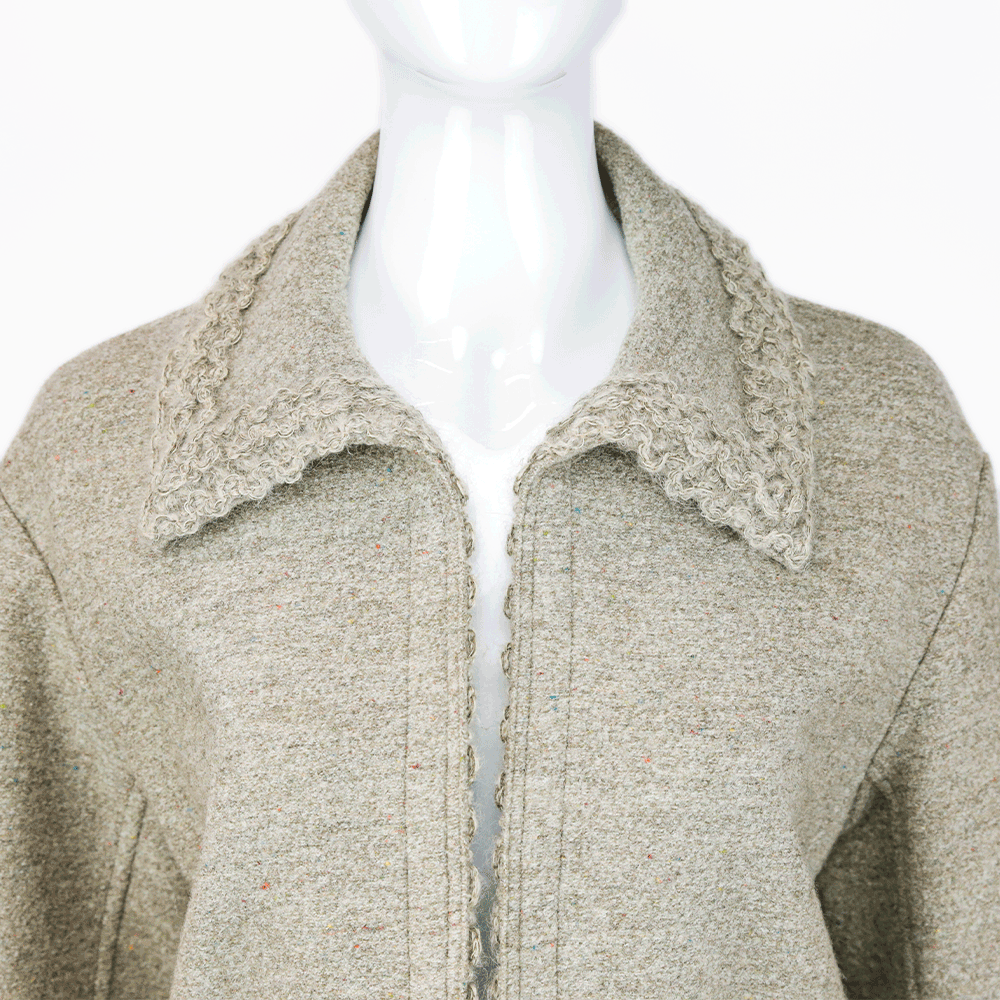 Chanel Vintage 1997 Autumn Beige Wool Coat