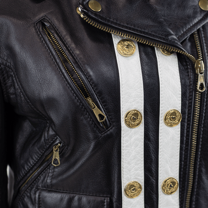 Moschino Cheap & Chic Vintage Leather Biker Jacket