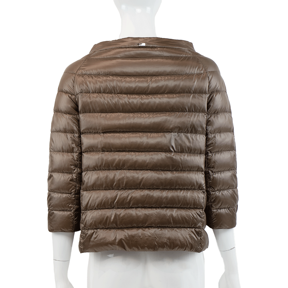 Herno Brown Quilted Nylon Jacket