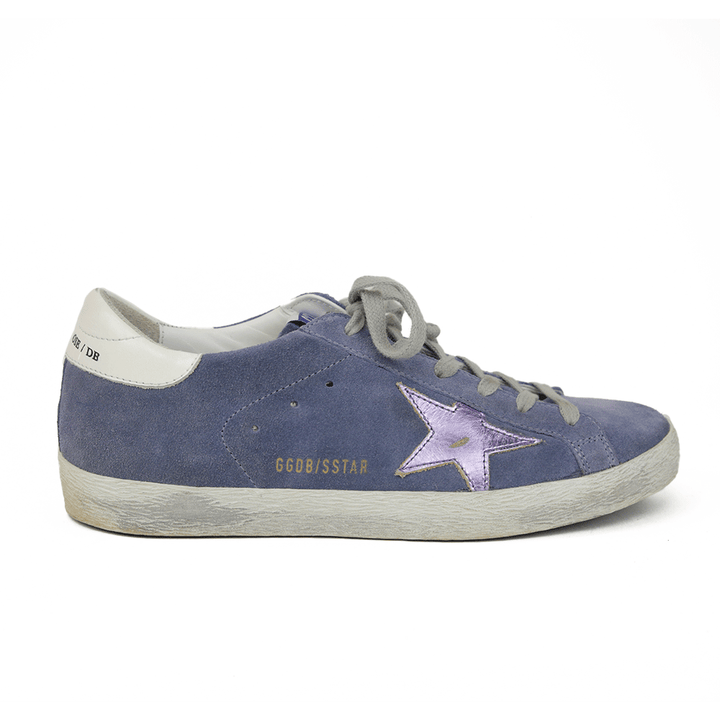 Golden Goose Superstar Periwinkle Suede Sneakers