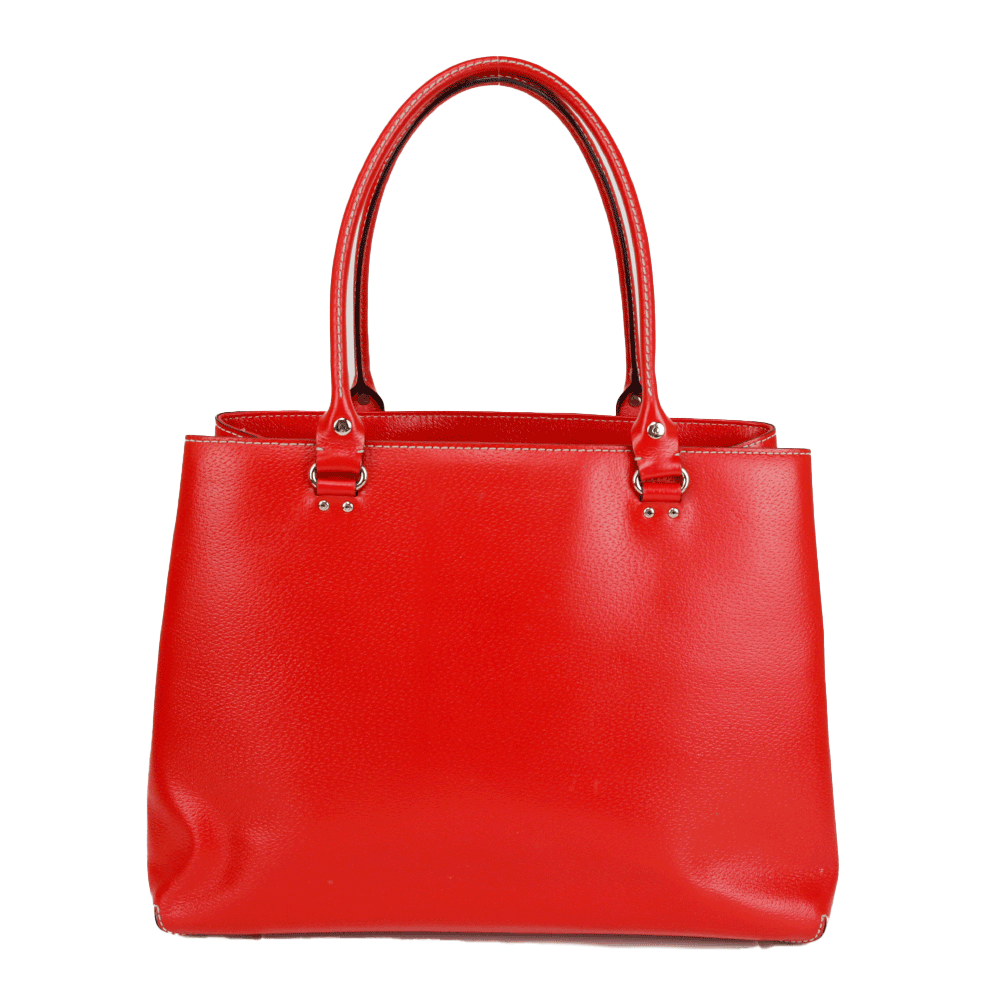Kate Spade Red Leather Large Tote