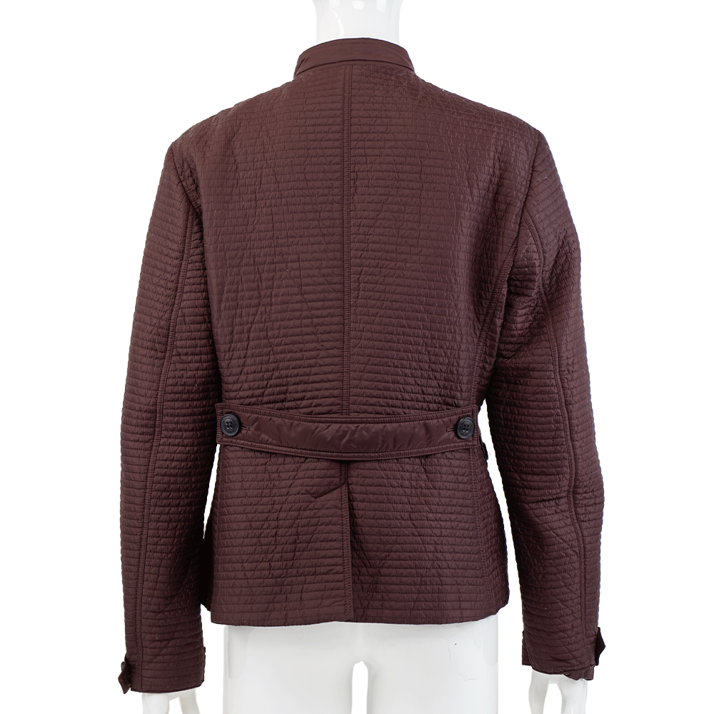 Burberry Brit Burgundy Quilted Nylon Jacket