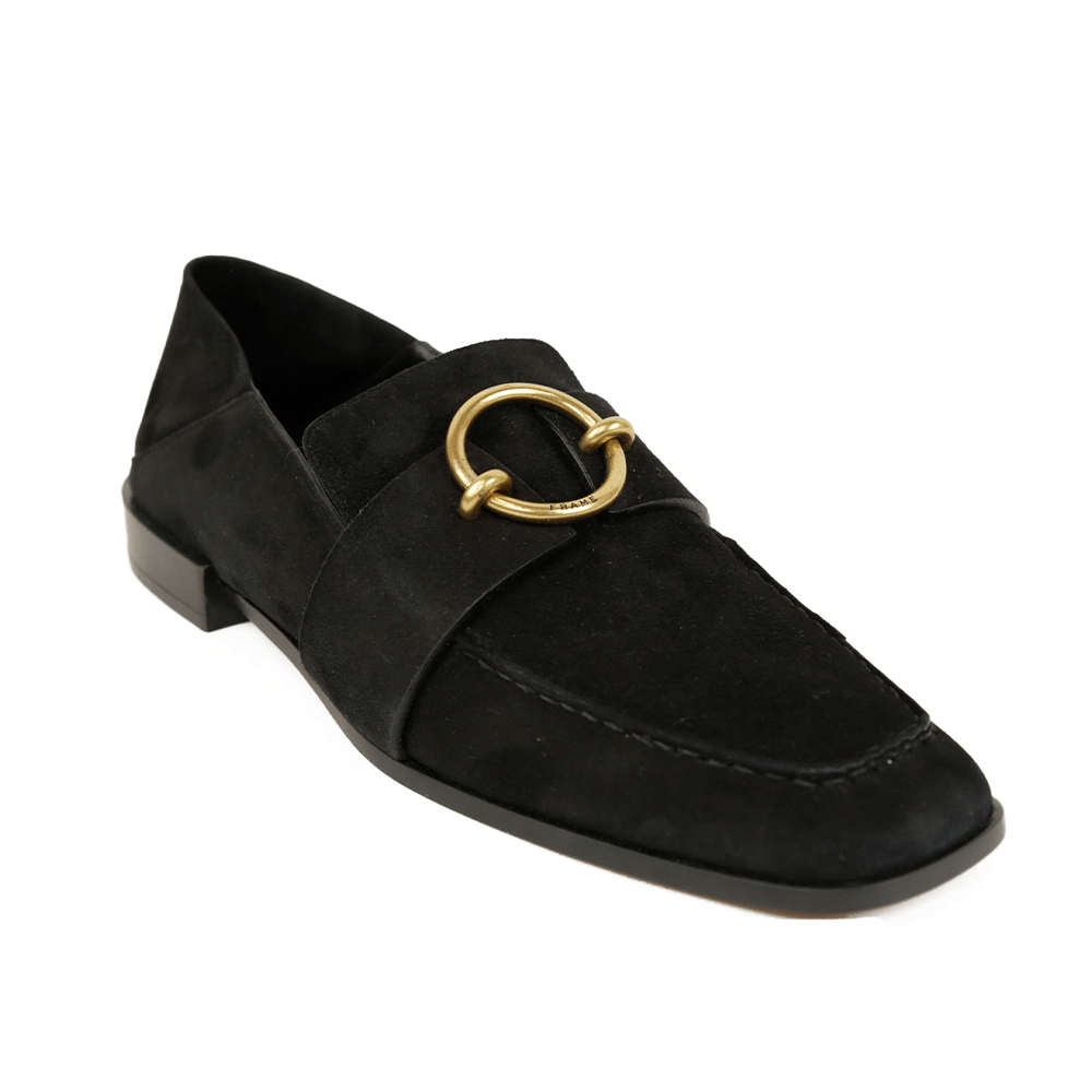 Frame Black Suede Le Montecito Loafers