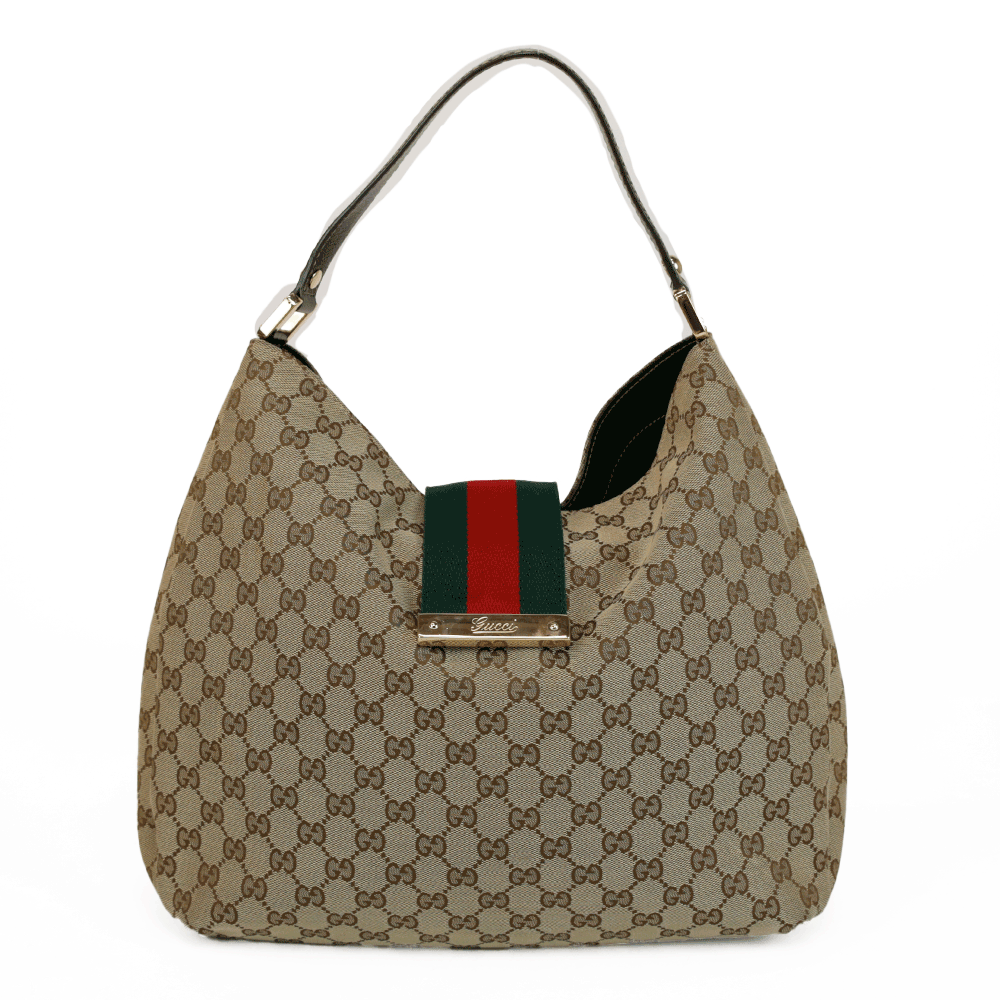 Gucci New Ladies Web Hobo Bag
