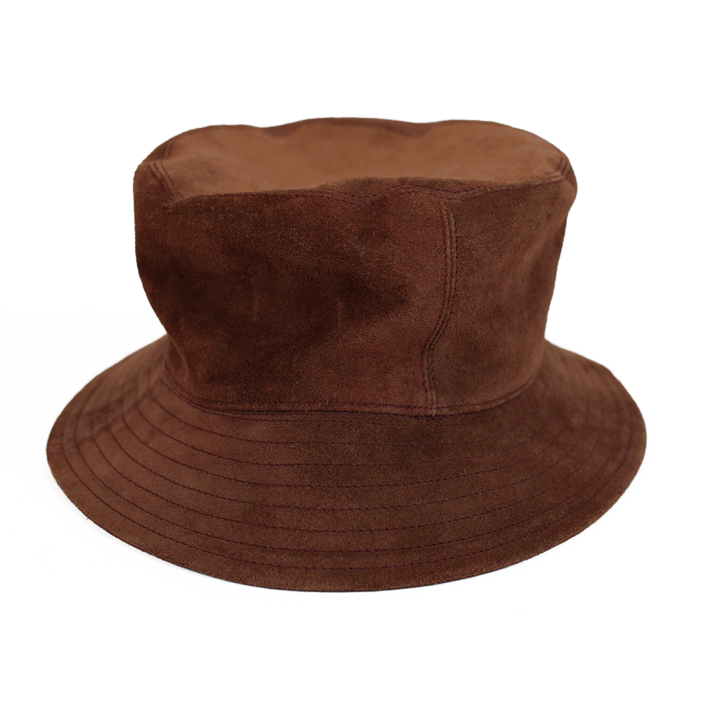 Helen Kaminski Brown Suede Bucket Hat