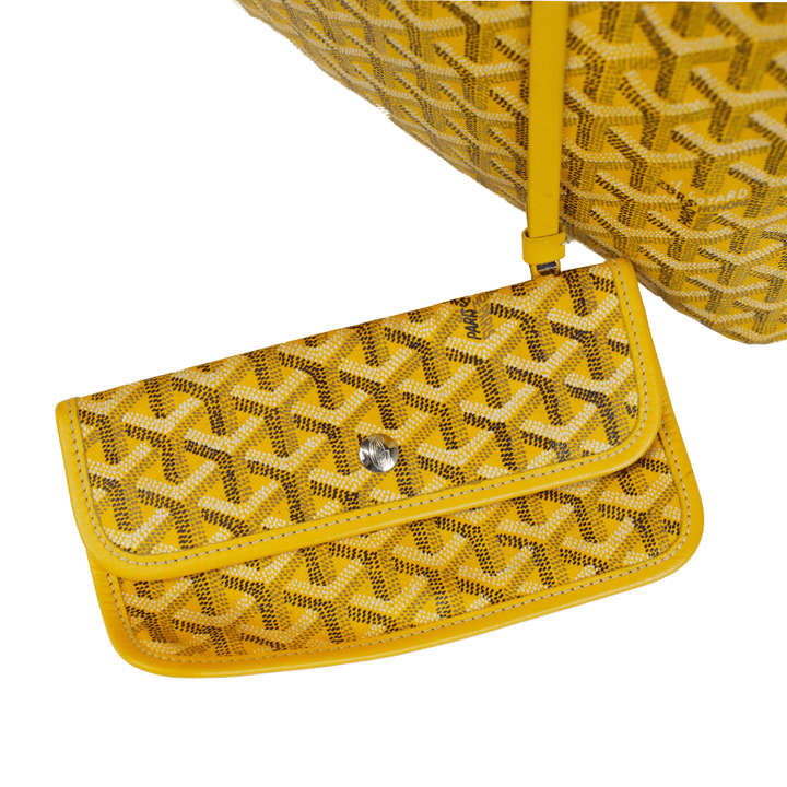 Goyard Yellow Coated Canvas St. Louis GM Tote Bag