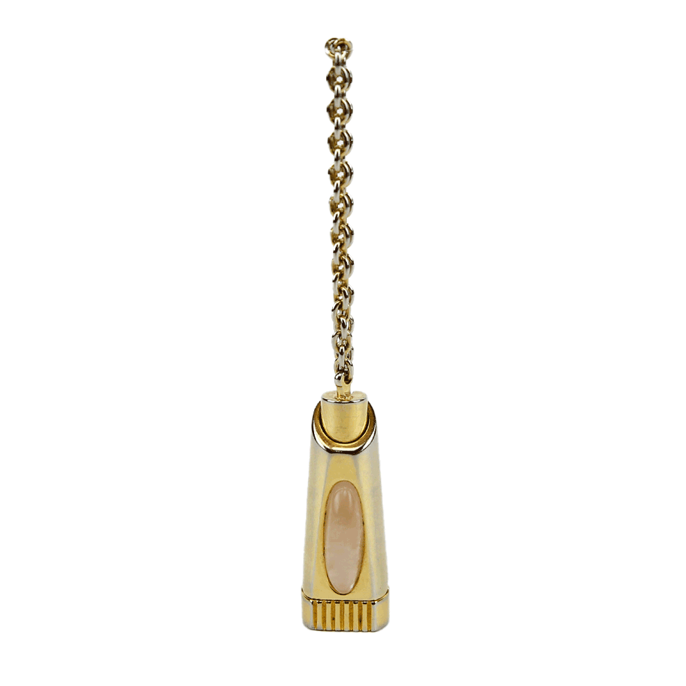 Judith Leiber Vintage Gold Turnlock Keychain