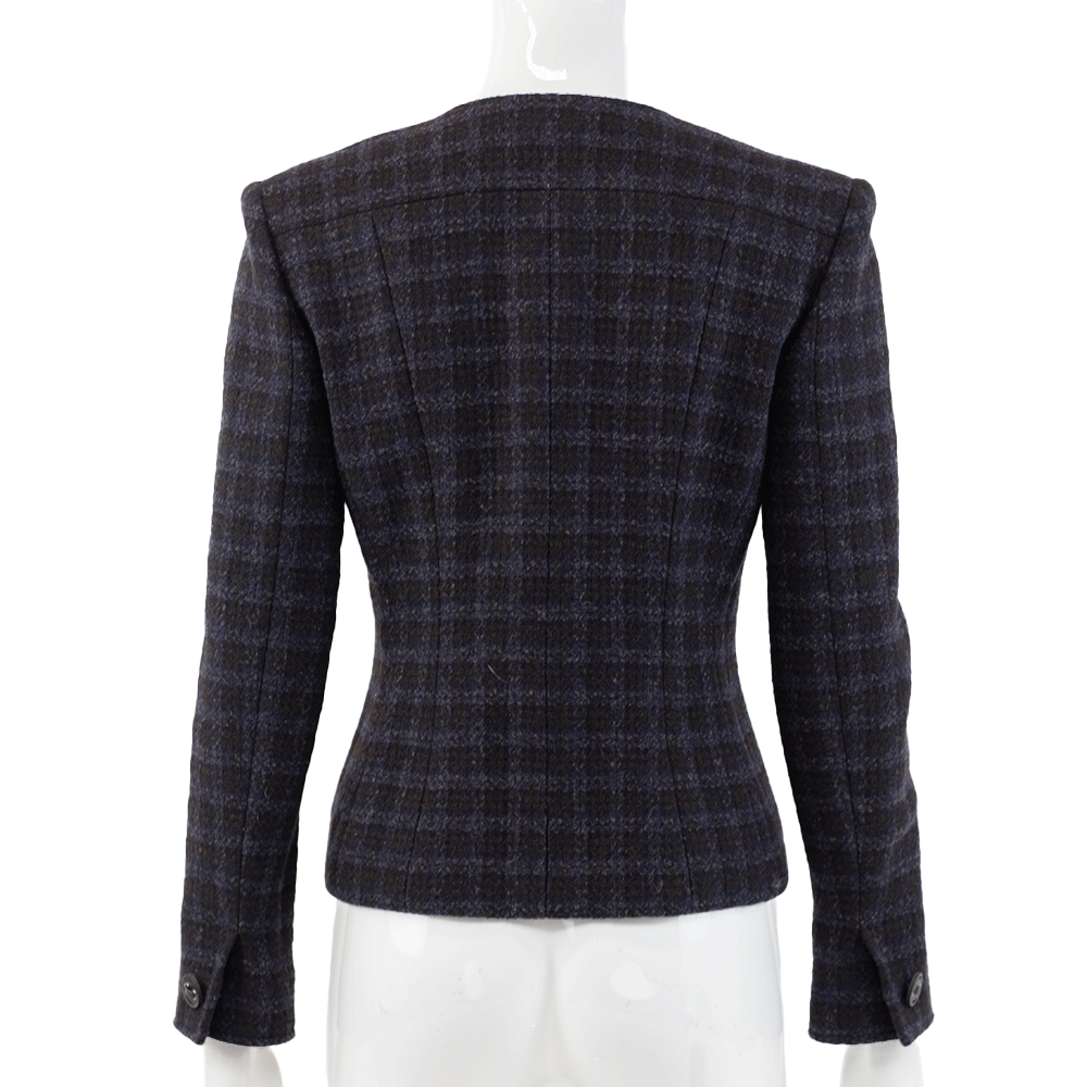 Chanel Plaid Wool Jacket