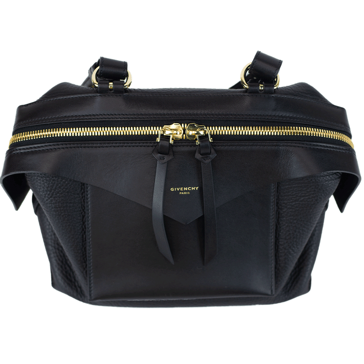 Givenchy Sway Small Black Leather Shoulder Bag