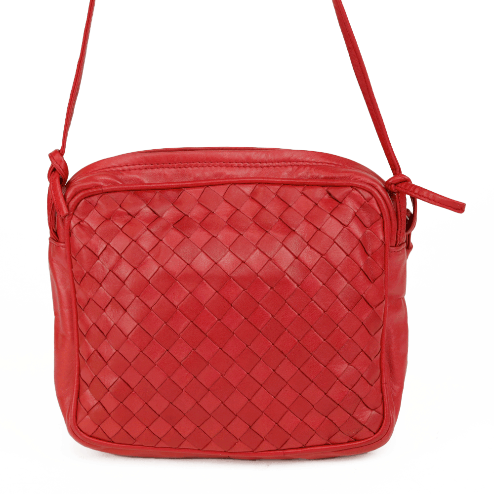 Bottega Veneta Vintage Intrecciato Square Crossbody Bag