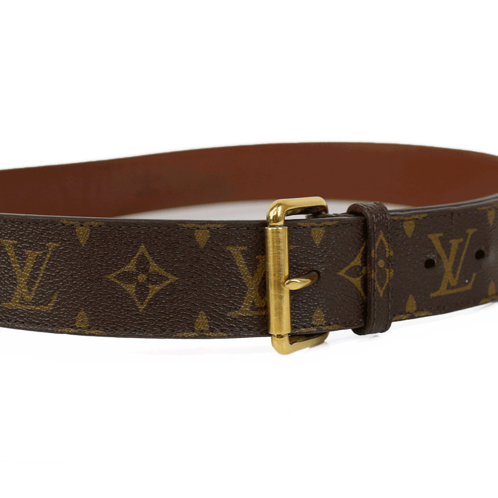 Louis Vuitton Monogram Coated Canvas Belt