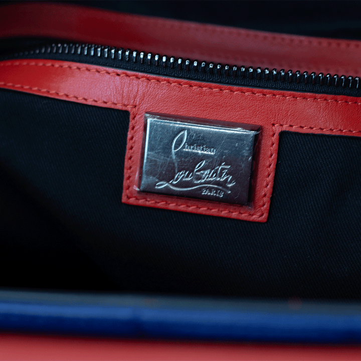 Christian Louboutin Explorafunk Navy Leather Backpack