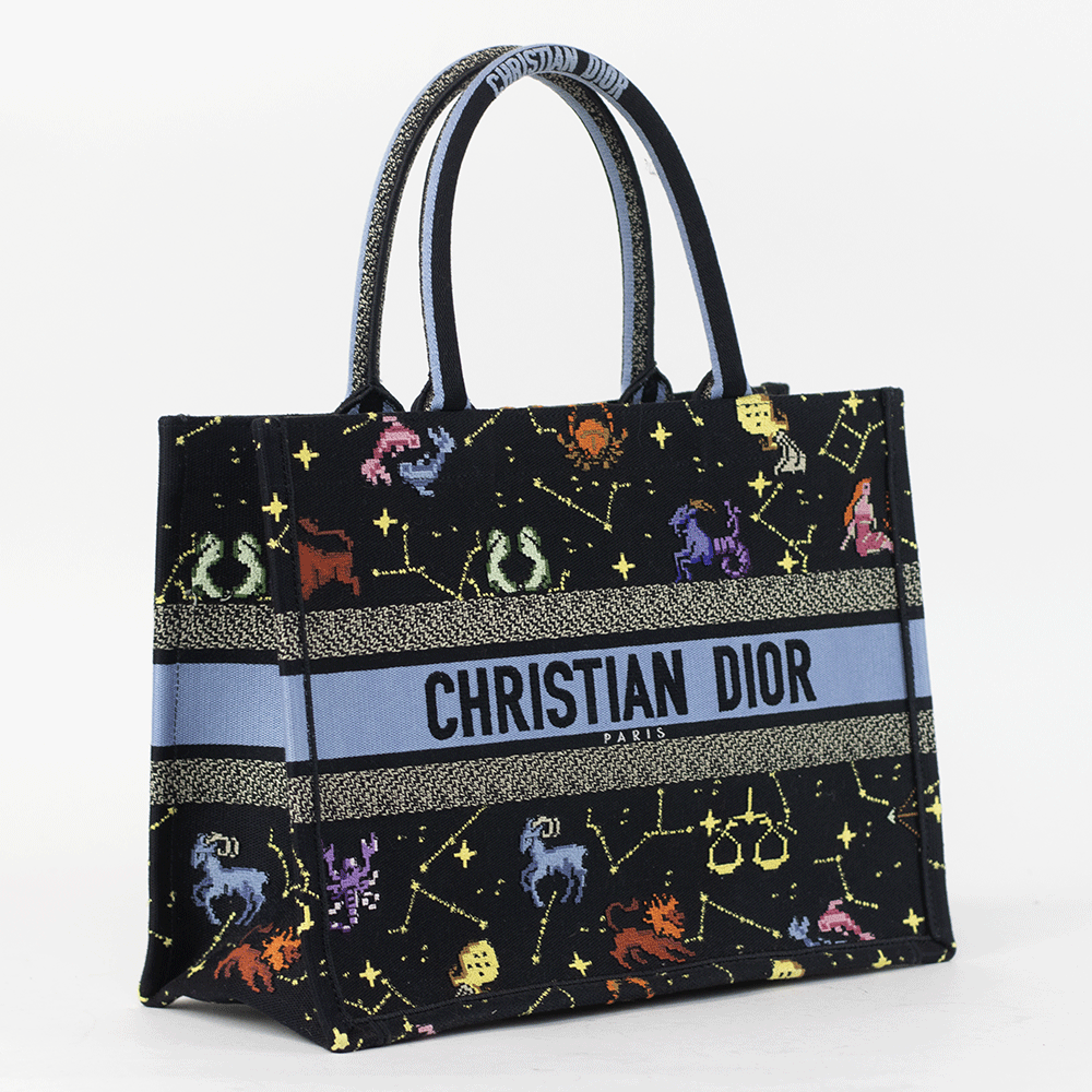Christian Dior Pixel Zodiac Medium Book Tote | DBLTKE Luxury Christian Dior Pixel Zodiac Medium Book Tote | DBLTKE Luxury