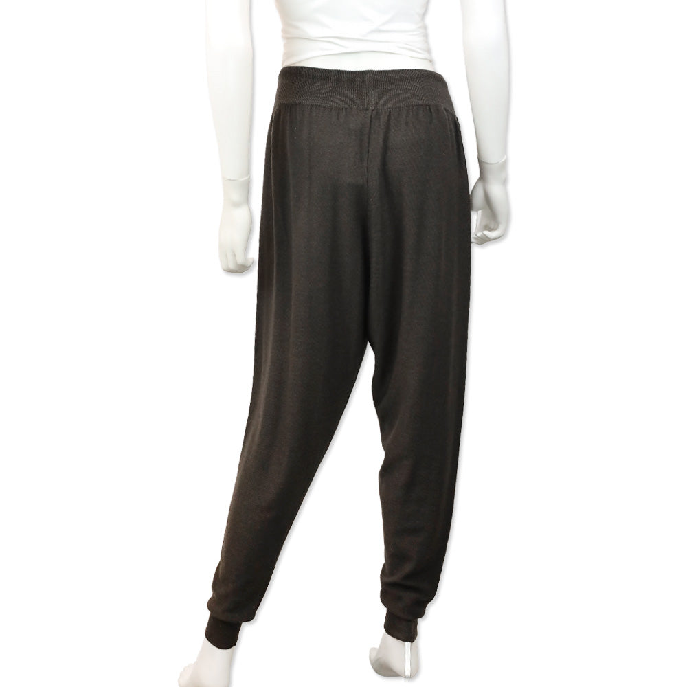 Urban Zen Dark Grey Cashmere/Silk Knit Easy Drawstring Pull On Pant