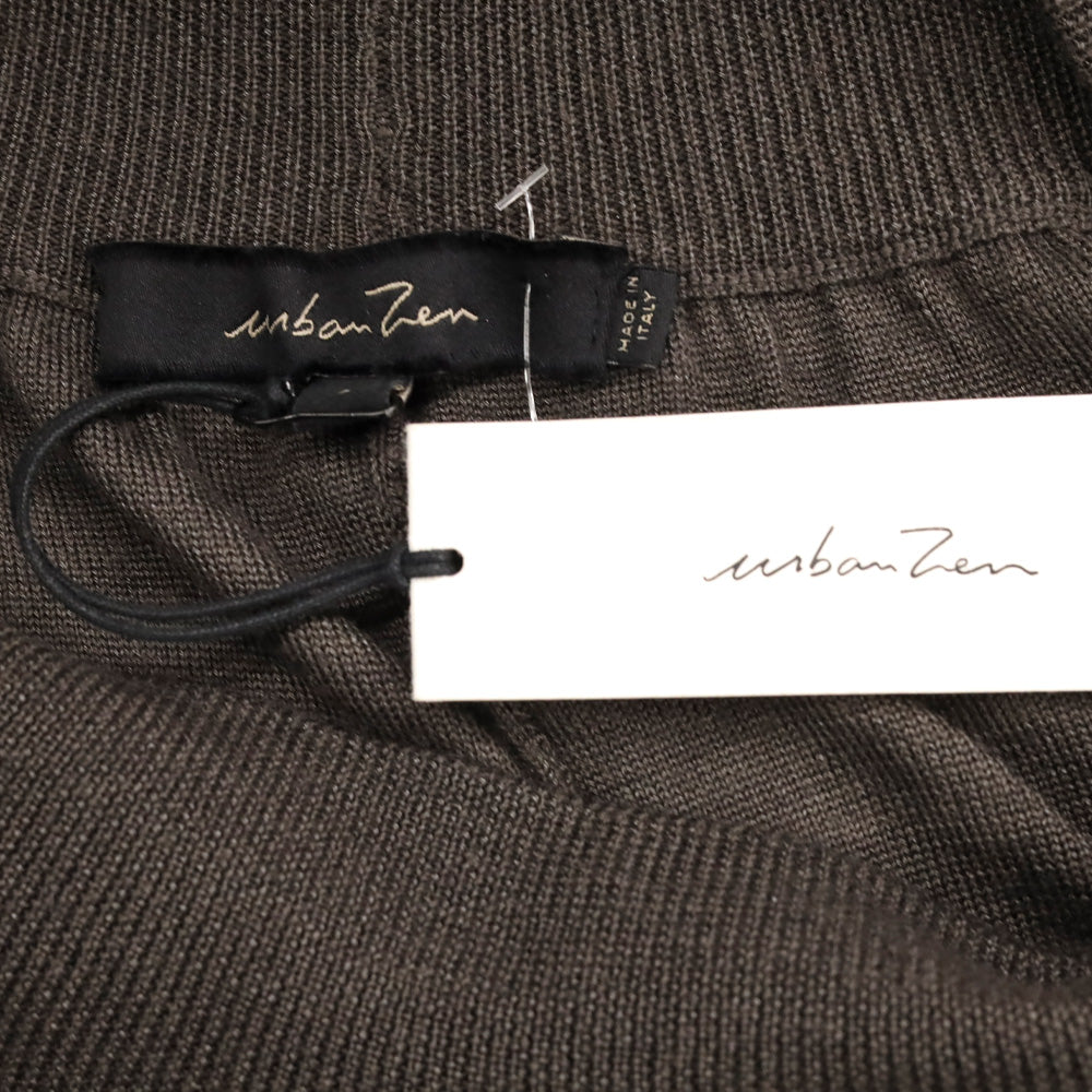 Urban Zen Dark Grey Cashmere/Silk Knit Easy Drawstring Pull On Pant