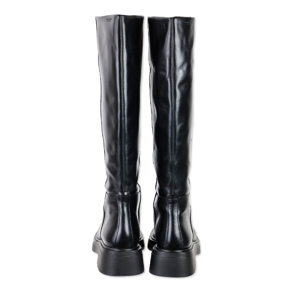 Vagabond Black Eyra Leather Square Toe Knee High Boot