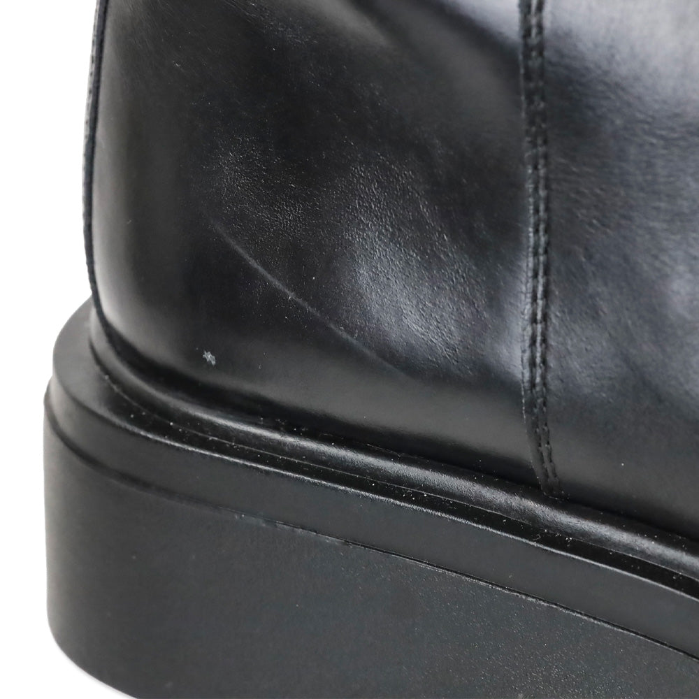 Vagabond Black Eyra Leather Square Toe Knee High Boot