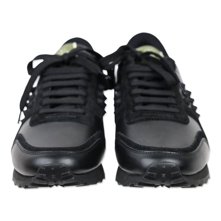 Valentino Garavani Black Suede and Leather Rockstud Rockrunner