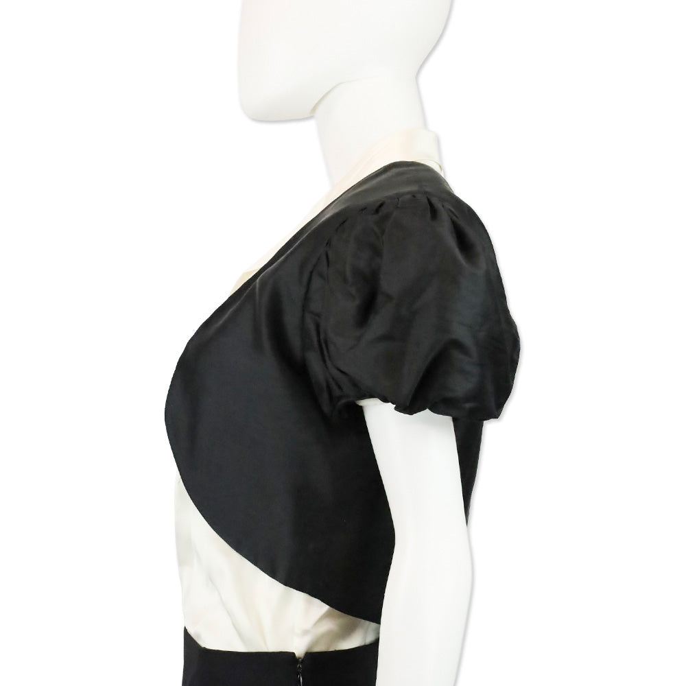 Valentino Garavani Miss V Black Puff Sleeve Bolero Jacket