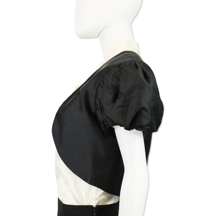 Valentino Garavani Miss V Black Puff Sleeve Bolero Jacket