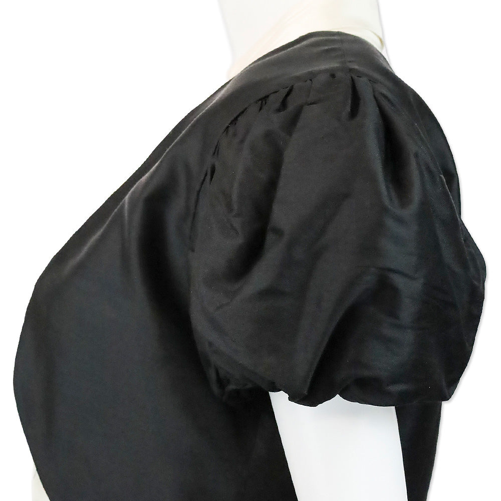 Valentino Garavani Miss V Black Puff Sleeve Bolero Jacket