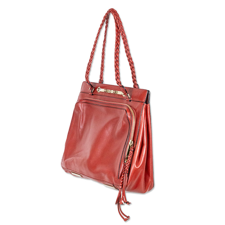 Valentino Garavani Red Vitello Demetra Tote