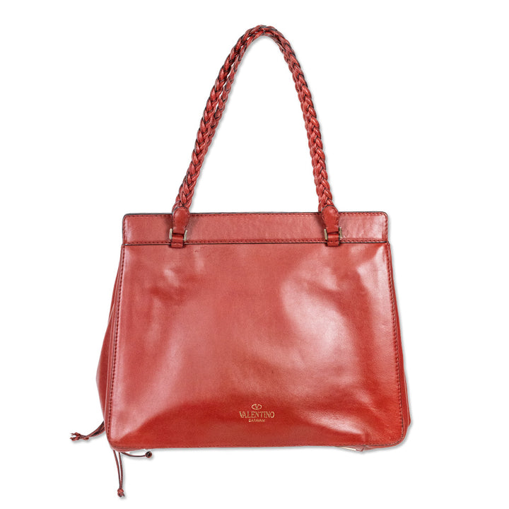 Valentino Garavani Red Vitello Demetra Tote