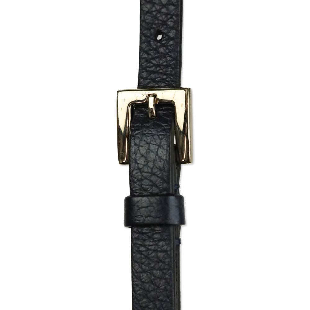 Valentino Garavani Small Rockstud Navy Grainy Calfskin Crossbody Bag