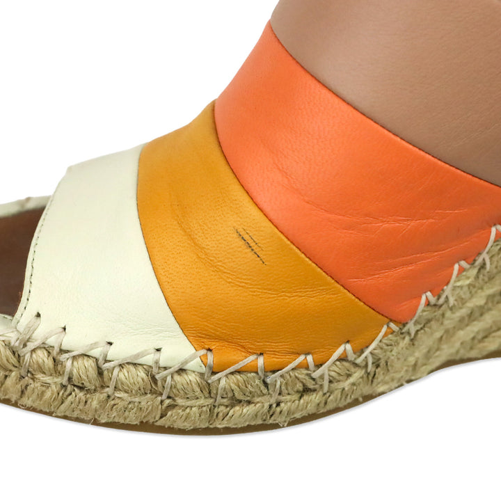 Valentino Garavani 'Stripes 1975' Wedge Espadrille Sandal