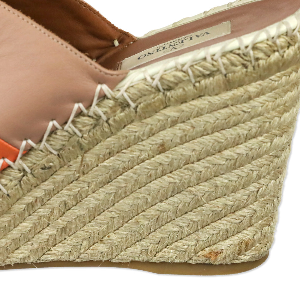 Valentino Garavani 'Stripes 1975' Wedge Espadrille Sandal