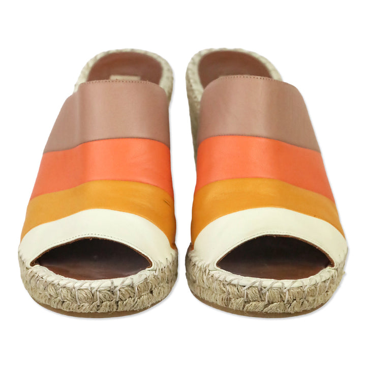 Valentino Garavani 'Stripes 1975' Wedge Espadrille Sandal