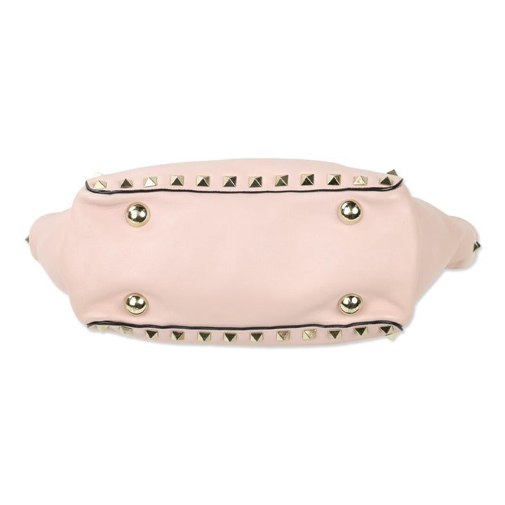 Valentino Pale Pink Calfskin Mini Rockstud Tote