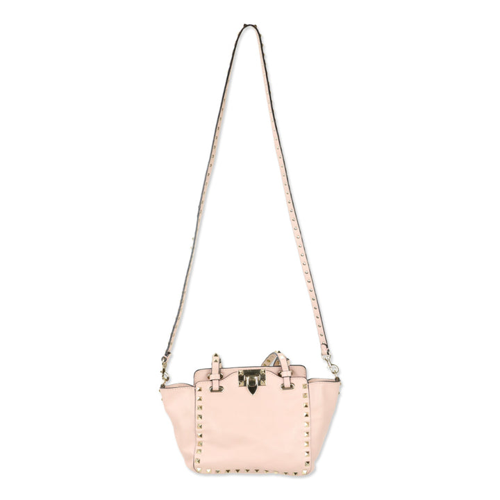 Valentino Pale Pink Calfskin Mini Rockstud Tote
