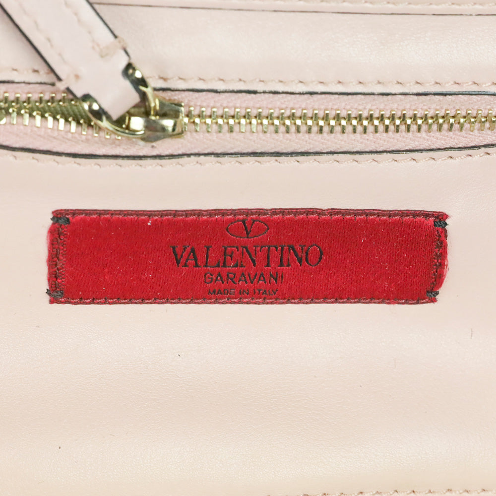 Valentino Pale Pink Calfskin Mini Rockstud Tote