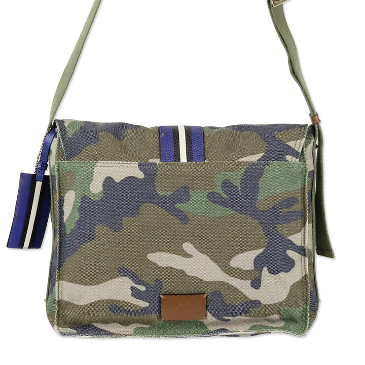 Valentino Garavani Spring 2017 Menswear Camo Canvas Messenger Bag