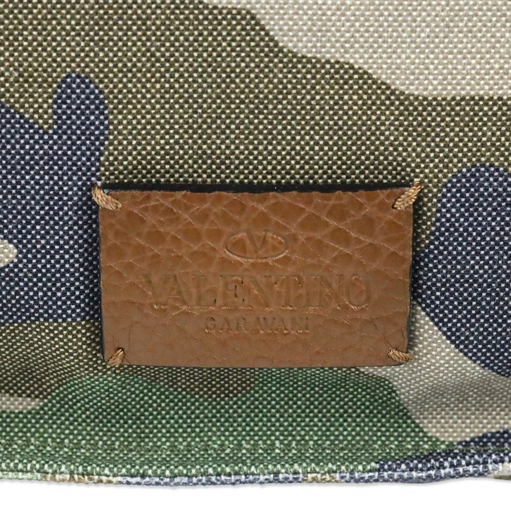 Valentino Garavani Spring 2017 Menswear Camo Canvas Messenger Bag