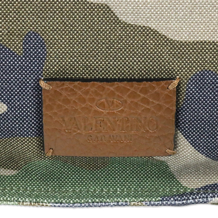 Valentino Garavani Spring 2017 Menswear Camo Canvas Messenger Bag