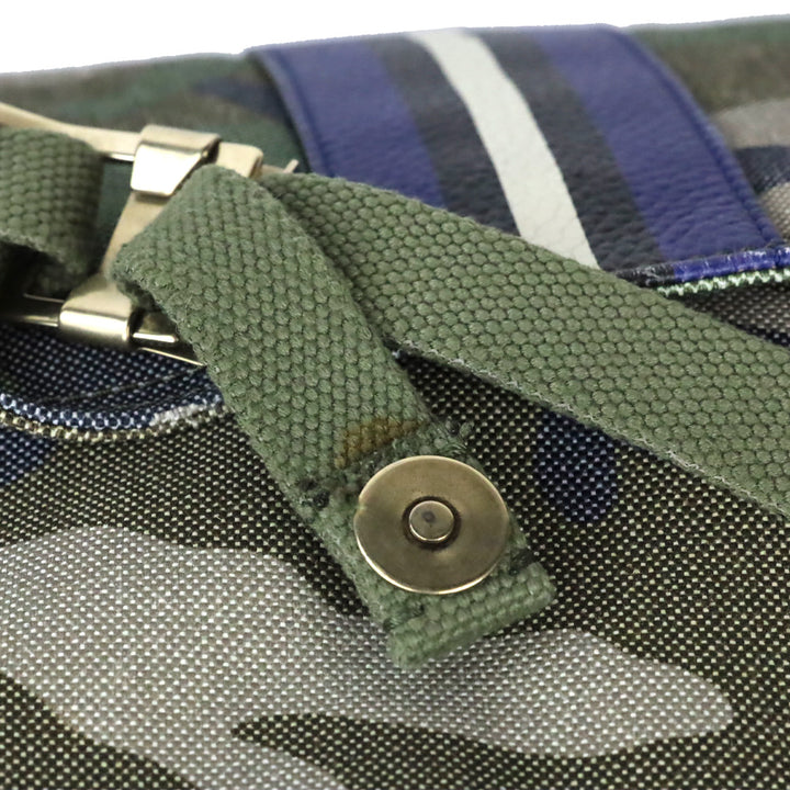 Valentino Garavani Spring 2017 Menswear Camo Canvas Messenger Bag