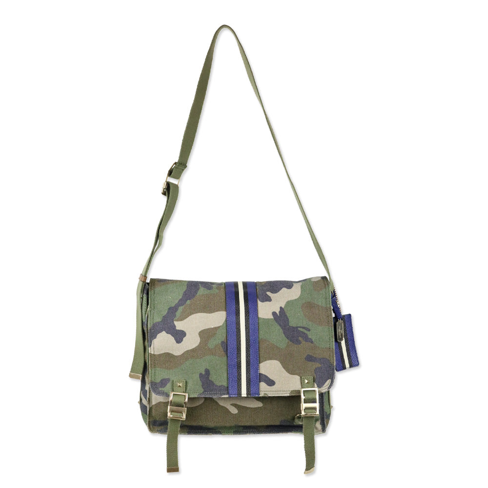 Valentino Garavani Spring 2017 Menswear Camo Canvas Messenger Bag