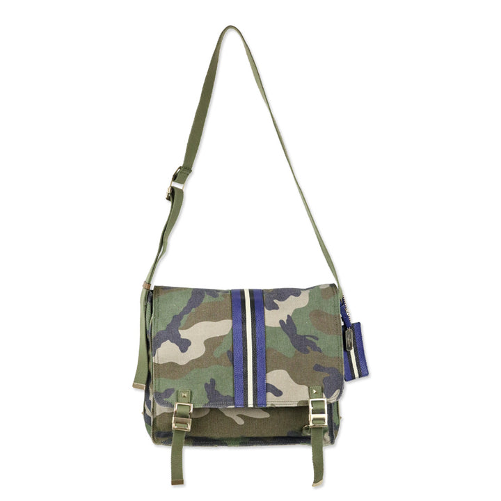 Valentino Garavani Spring 2017 Menswear Camo Canvas Messenger Bag