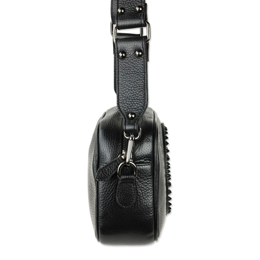 Valentino by Mario Valentino Mia Stud Leather Camera Crossbody Bag