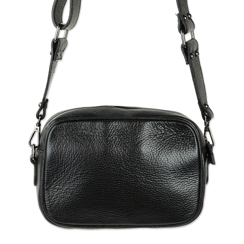 Valentino by Mario Valentino Mia Stud Leather Camera Crossbody Bag