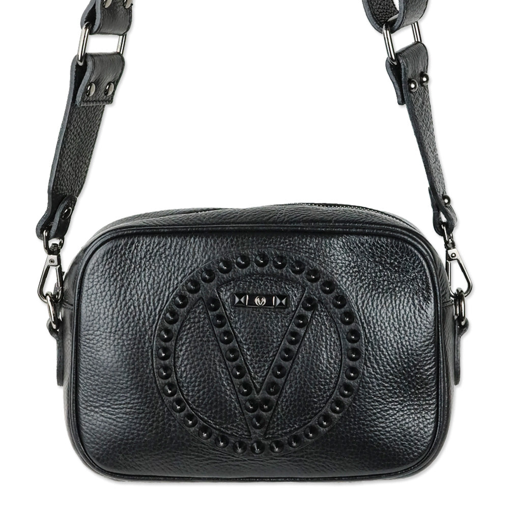 Valentino by Mario Valentino Mia Stud Leather Camera Crossbody Bag