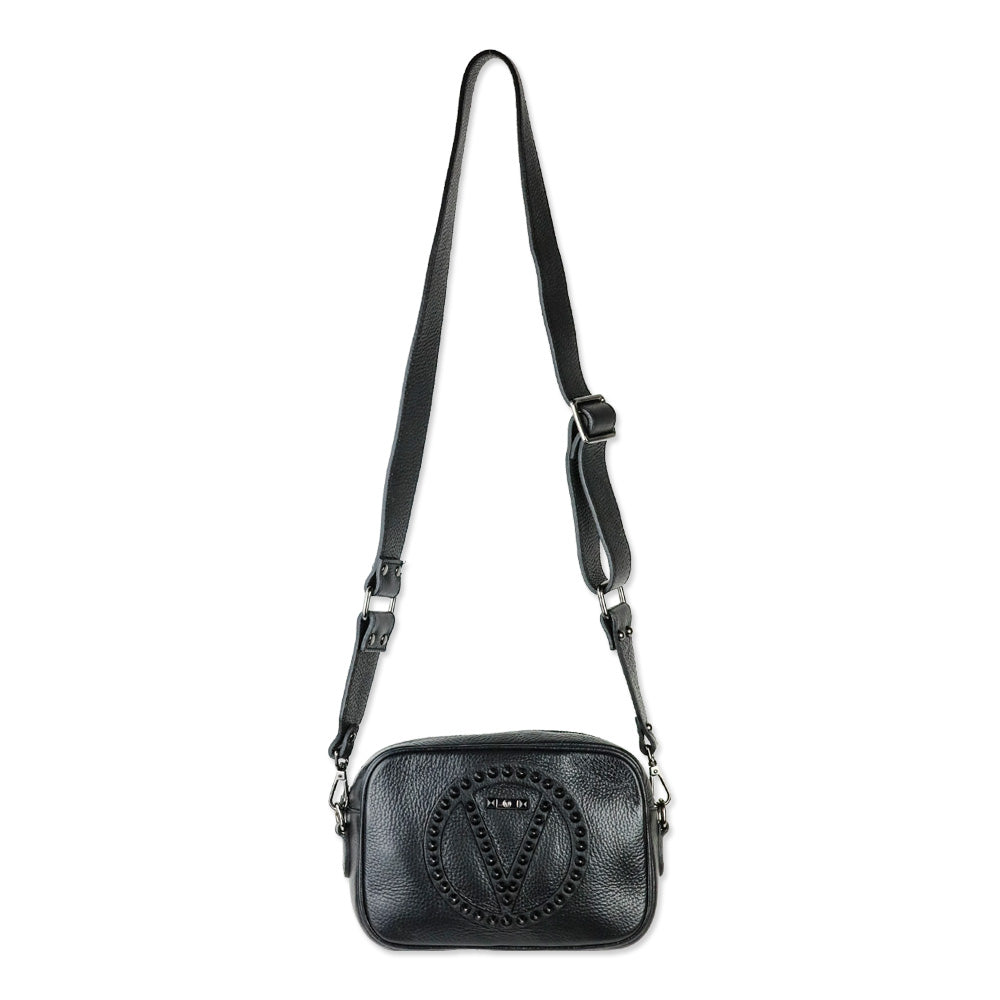 Valentino by Mario Valentino Mia Stud Leather Camera Crossbody Bag