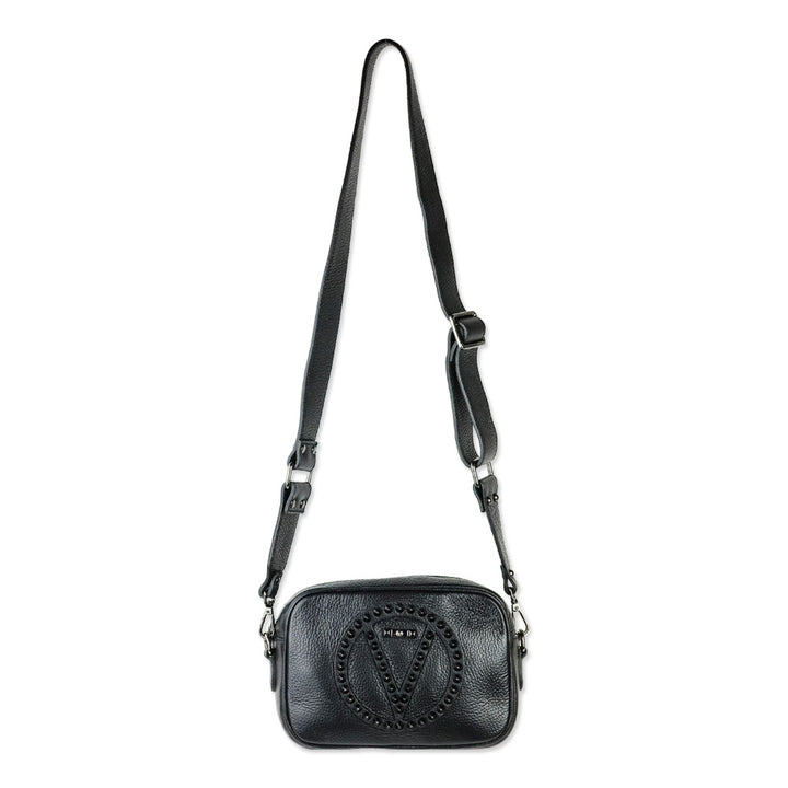 Valentino by Mario Valentino Mia Stud Leather Camera Crossbody Bag