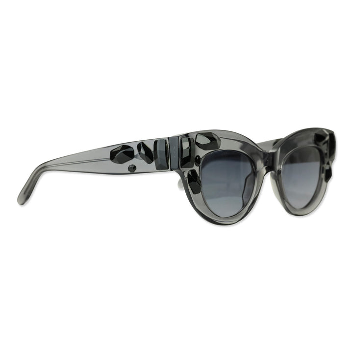 Vera Wang Black Crystal Lido SM Cat-Eye Sunglasses