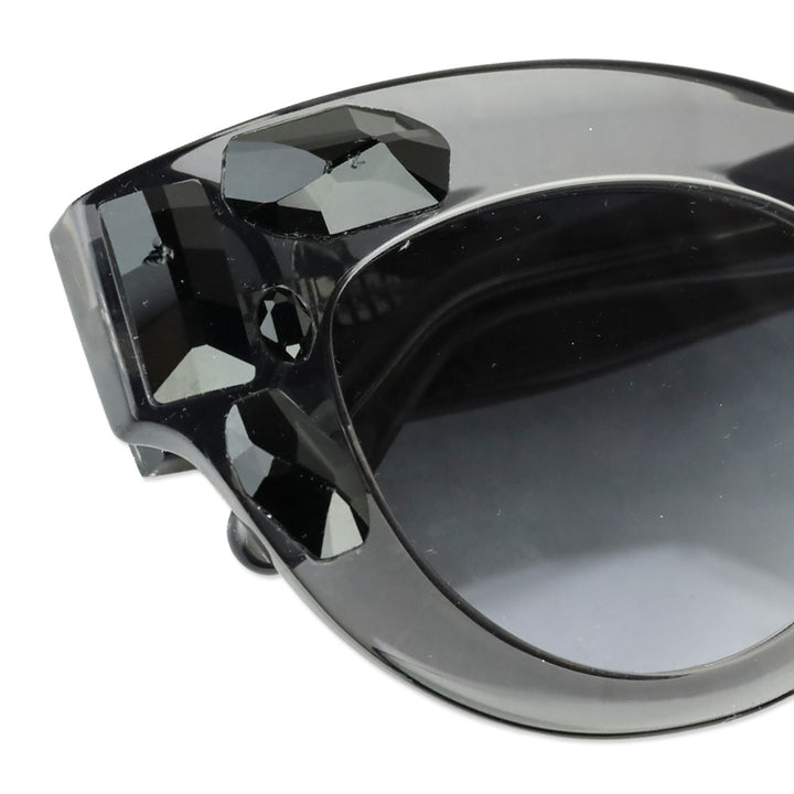 Vera Wang Black Crystal Lido SM Cat-Eye Sunglasses