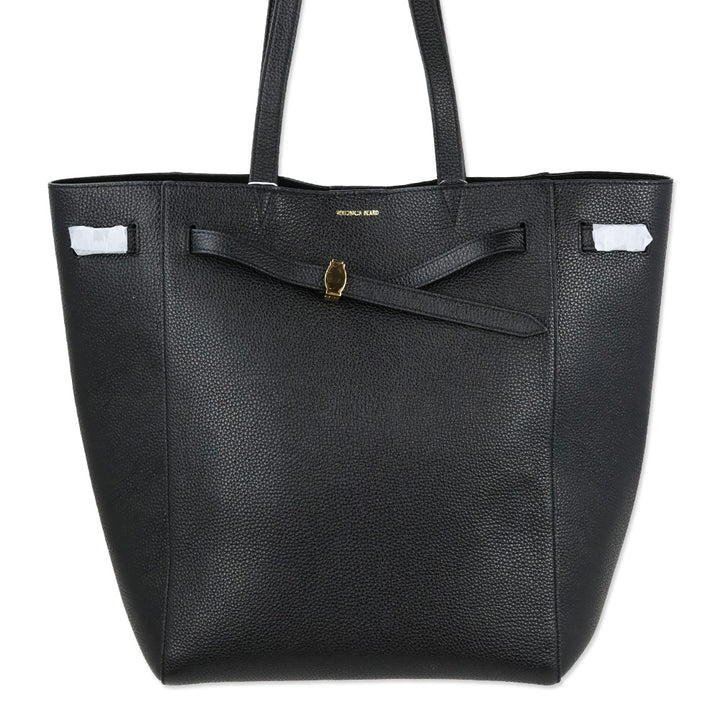 Veronica Beard Black Leather Dash Tote